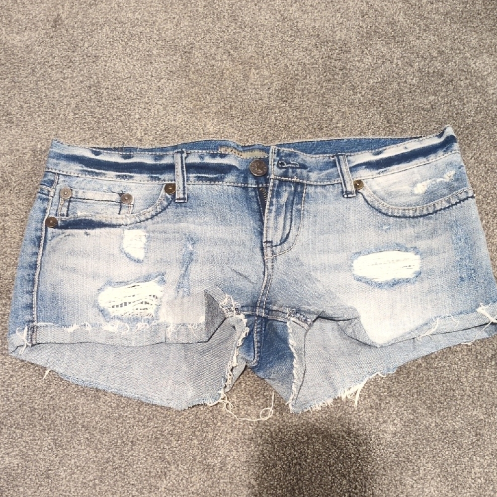 Distressed Jean Shorts